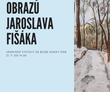 Výstava obrazů Jaroslava Fišáka v Domově seniorů TGM