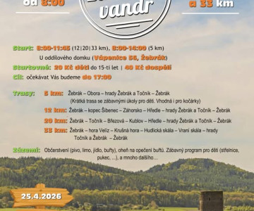 14. ročník Žebráckého vandru