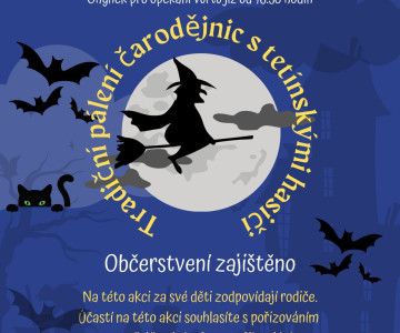 Tradiční pálení čarodějnic na Tetíně