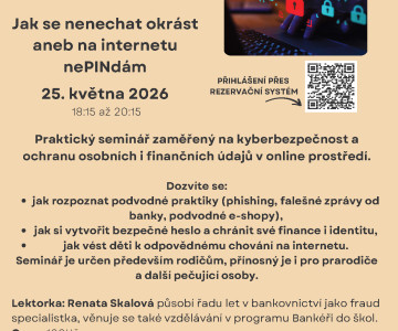 Jak se nenechat okrást aneb na internetu nePINdám