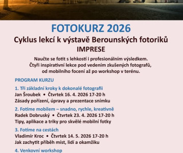 Venkovní workshop - focení v terénu - fotokurz