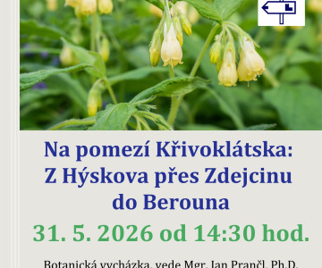 Na pomezí Křivoklátska: z Hýskova přes Zdejcinu do Berouna