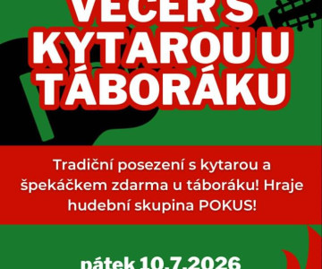 Večer s kytarou u táboráku