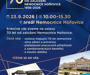 70 let od založení Nemocnice Hořovice