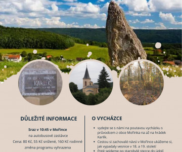 Komentovaná vycházka Mořinka - Karlík